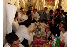 In the Sukkah with HaRav Nebenzahl
